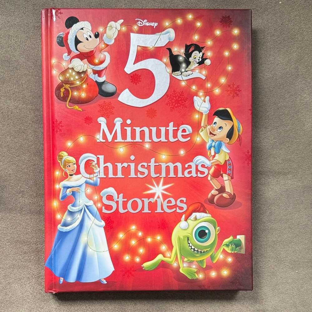 Disney Red Holiday 5 Minute Christmas Stories Picture Book